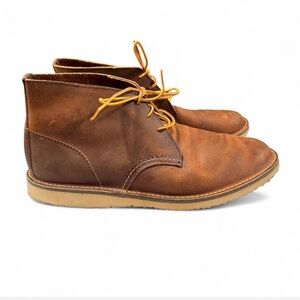 Red Wing Shoes Brown Leather Chukka Boots